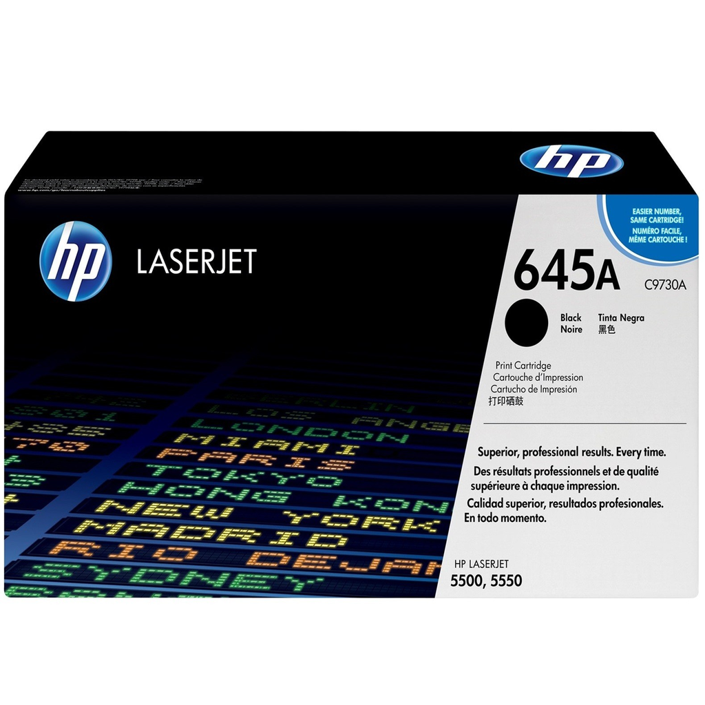 HP 645A Black Original LaserJet Toner Cartridge