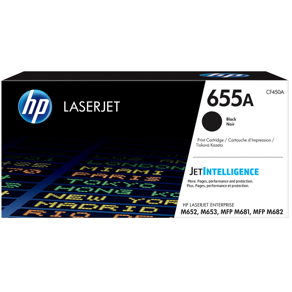 HP 655A Black Original LaserJet Toner Cartridge