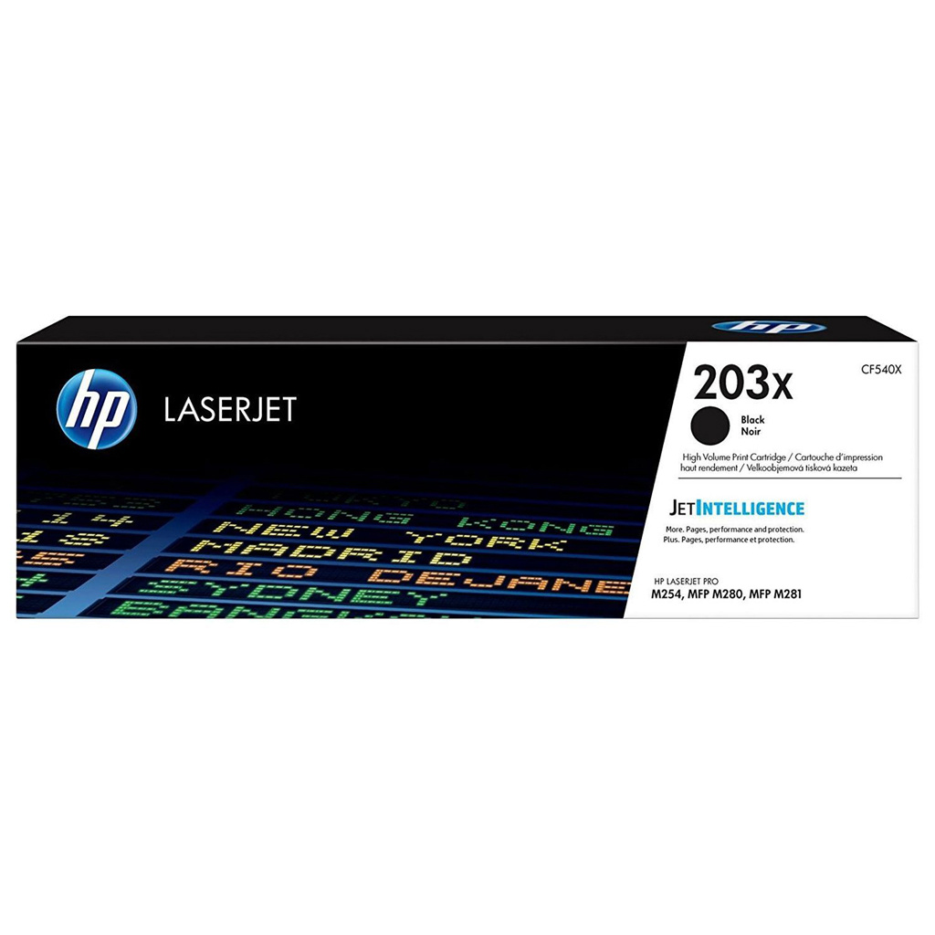  HP 203X Black LaserJet Toner Cartridge  3,200 