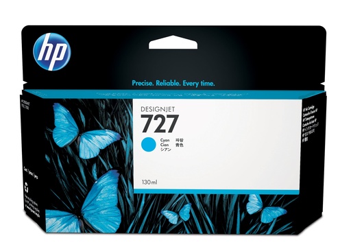 [B3P19A] HP 727 130-ml Cyan DesignJet Ink CartridgeHP Designjet T1500/T2500/T920