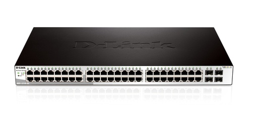 [DGS-1210-52] Switch intelligent, 48 ports 10/100/1000Base-T avec 4 ports combo 1000BaseT/SFP