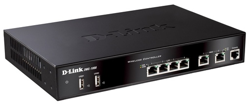 [DWC-1000/E] Contrôleur Wi-Fi avec 2 ports WAN Gigabit, 4 ports LAN Gigabit, 1 port USB, support de 12 à 66 points d'accès par contrôleur, roaming rapide L2/L3