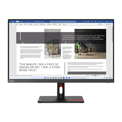 [63DFKAT4EU] LENOVO MONITOR T27i-30 27