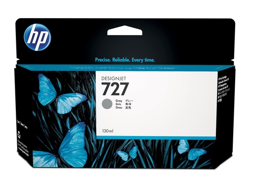 [B3P24A] HP 727 130-ml Gray DesignJet Ink CartridgeHP Designjet T1500/T2500/T920 