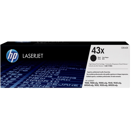 [C8543X] HP 43X High Yield Black Original LaserJet Toner Cartridge
