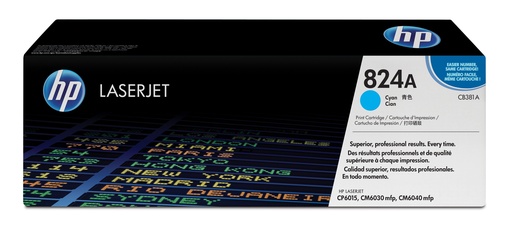 [CB381A] HP 824A Cyan Original LaserJet Toner Cartridge