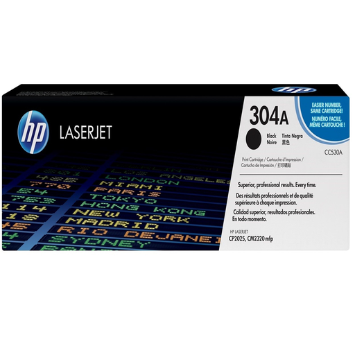 [CC530A] HP 304A Black Original LaserJet Toner Cartridge