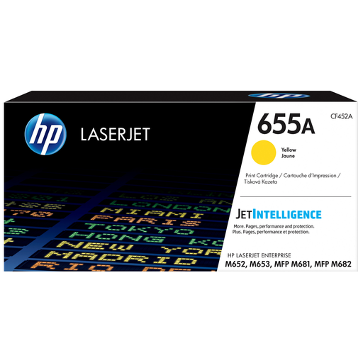 [CF452A] HP 655A Yellow Original LaserJet Toner Cartridge