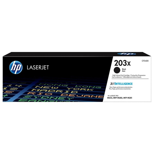 [CF540X]  HP 203X Black LaserJet Toner Cartridge  3,200 