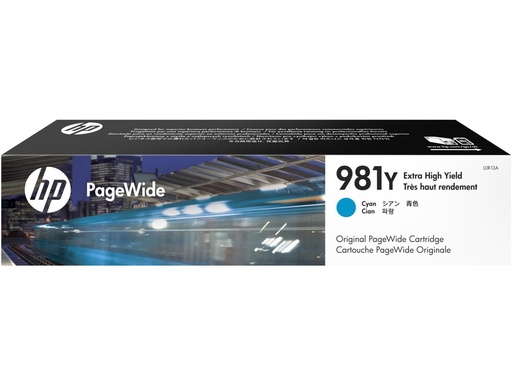 [L0R13A] HP 981Y Extra High Yield Cyan Original PageWide Cartridge
