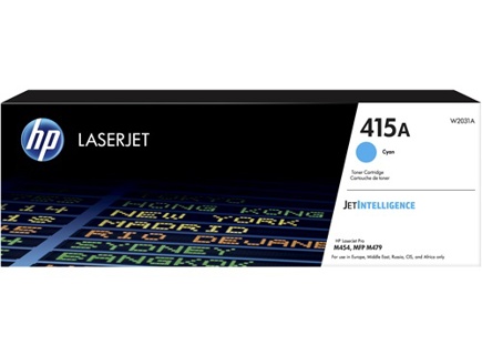 [W2031A] HP 415A Cyan LaserJet Toner Cartridge