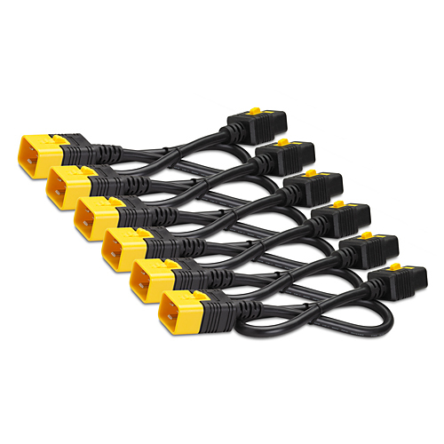 [AP8712S] Power Cord Kit (6 ea), Locking, C19 to C20, 0.6m