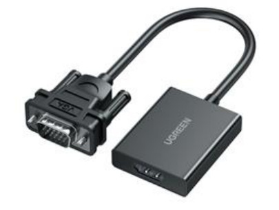 [30843] Ugreen Convertisseur USB-C to HDMI+VGA Blanc