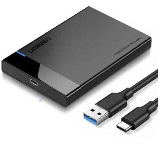 [90264]  Ugreen Boitier disque dur externe Nvme/M2 SATA SSD 