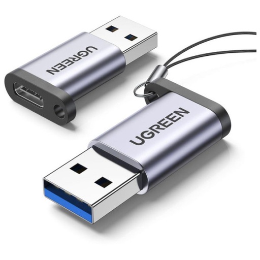 [50533]  Ugreen Adaptateur USB 3.0 to USB-C Female GRIS