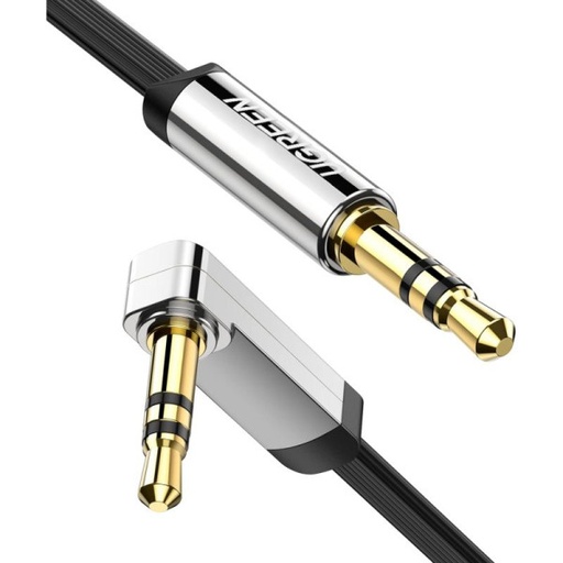 [10597] Ugreen Cable Audio Jack flat Angled 3.5mm Male to Male 1M