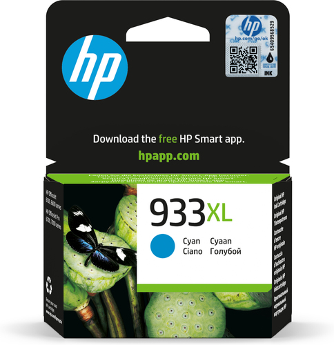 [CN054AE] HP 933XL High Yield Cyan Original Ink Cartridge