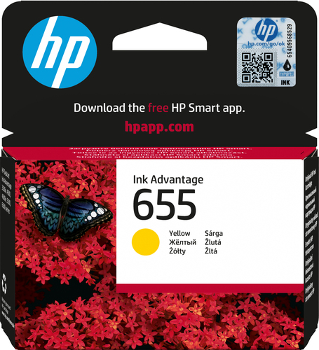 [CZ112AE] HP 655 Yellow Original Ink Advantage Cartridge
