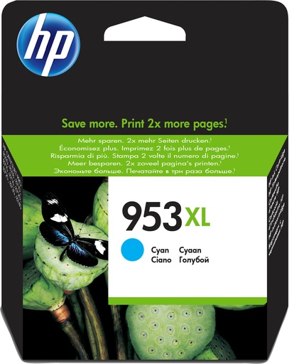 [F6U16AE] HP 953XL High Yield Cyan Original Ink Cartridge
