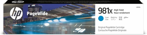 [L0R09A] HP 981X High Yield Cyan Original PageWide Cartridge