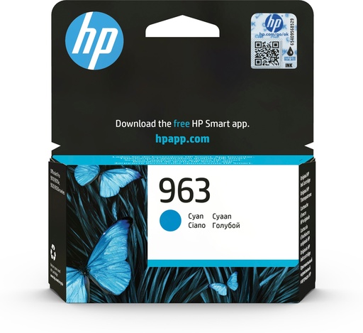[3JA23AE] HP 963 Cyan Original Ink Cartridge