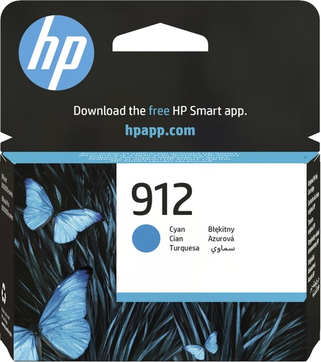 [3YL77AE] HP 912 Cyan Original Ink Cartridge