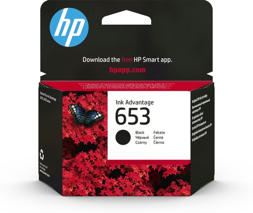 [3YM75AE] HP 653 Black Original Ink Advantage Cartridge